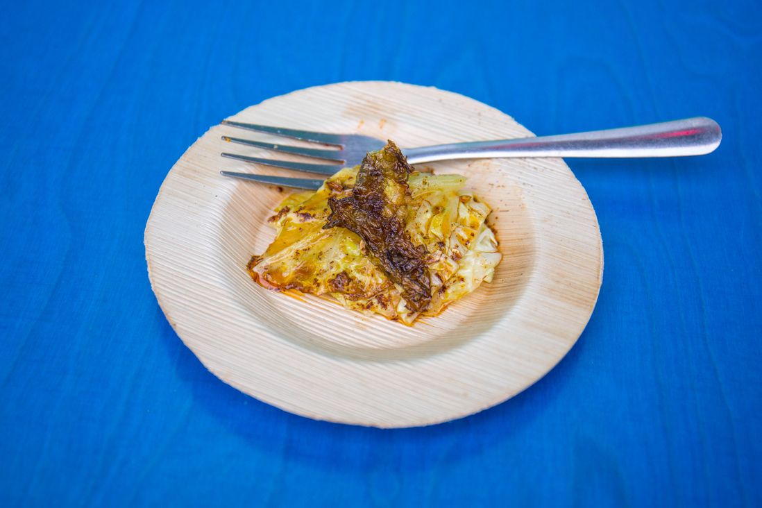 Smoked Cabbage with Fennel Oil<br/>